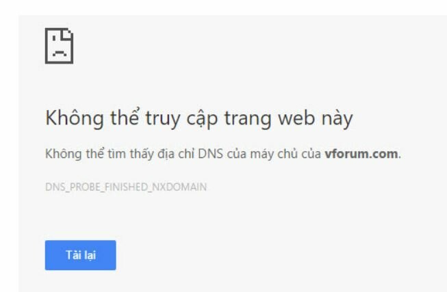 DNS_PROBE_FINISHED_NXDOMAIN