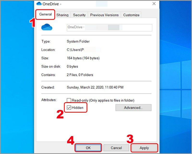 Tắt onedrive