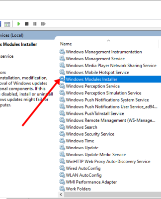 Window Modules Installer Worker
