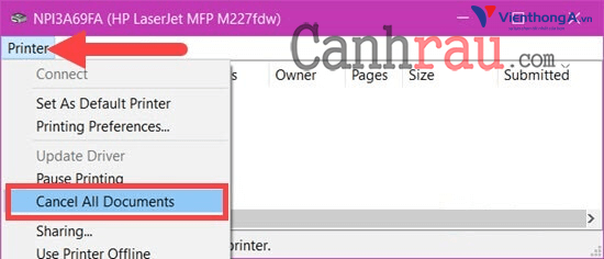 6 cách xóa, hủy lệnh in trên Máy tính Windows 10, 8.1, 7