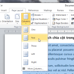 Hướng dẫn cách chia tài liệu MS Word thành nhiều cột