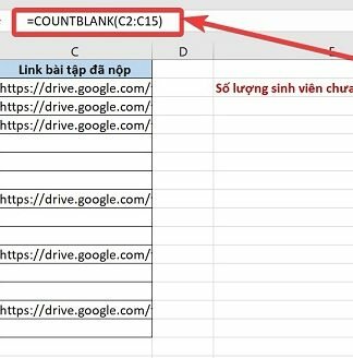 Cách sử dụng hàm Count