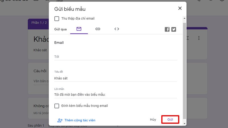 cách tạo biểu mẫu google