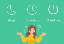Phân biệt chế độ Shutdown, Hibernate và Sleep?