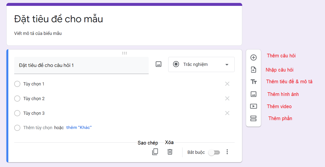cách tạo biểu mẫu google