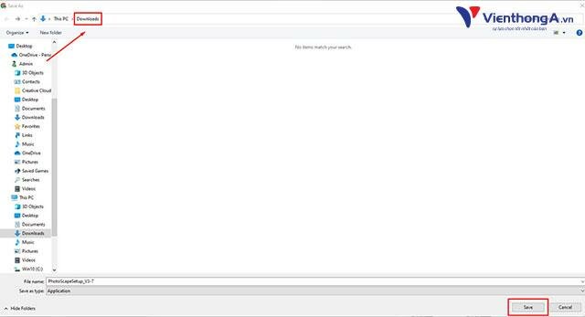 lưu file rồi tiếp tục bấm vào nút Save.