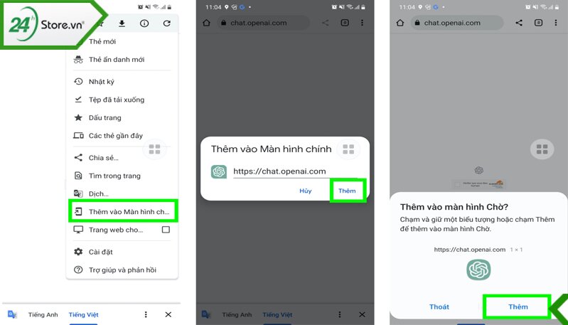 hướng dẫn cài đặt chat GPT trên điện thoại Androi